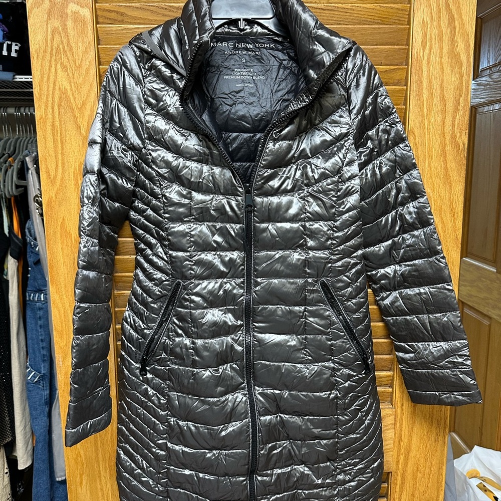 Marc New York Women's Packable Quilted Jacket w/travel bag